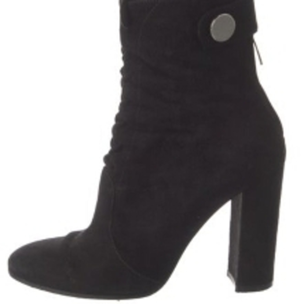Gianvito Rossi Black Suede Ankle Boots